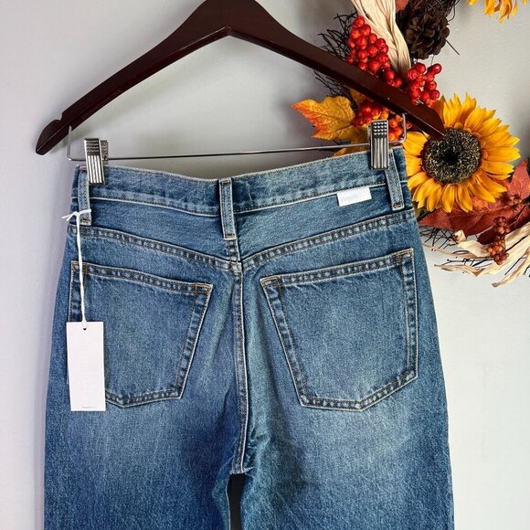 Boyish Tommy Jeans Cropped Rigid High Rise Straight Leg Sz 26 in GREED - Picture 8 of 13